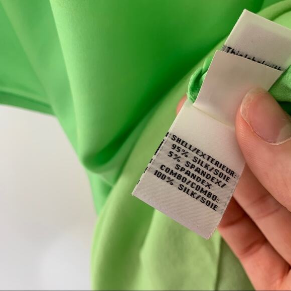 Diane Von Furstenberg Lime Green Belted Dress - Picture 10 of 13